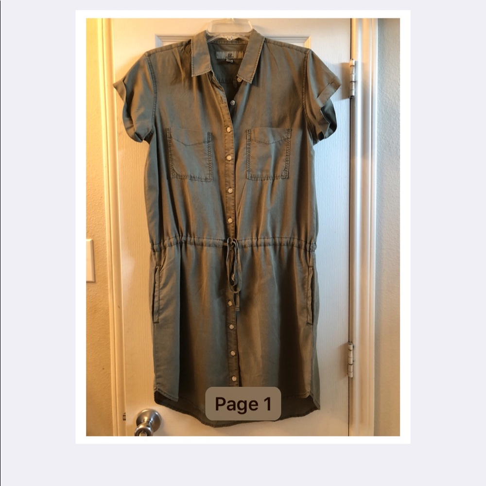 Thread & Supply Tencel Shirt dress  size Large